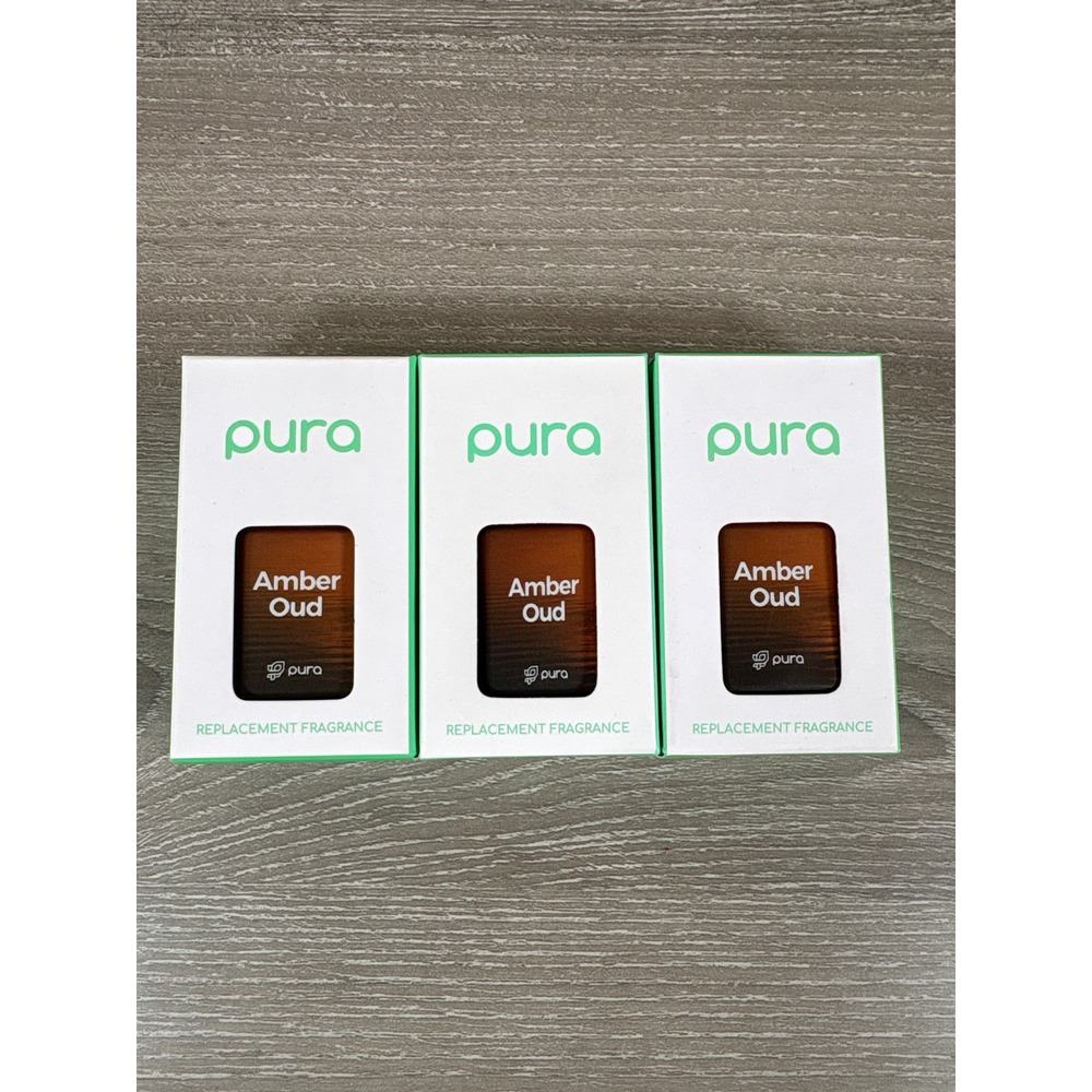 Pura Amber Oud Smart Home Fragrance Refill 3-Pack Replacement Vials